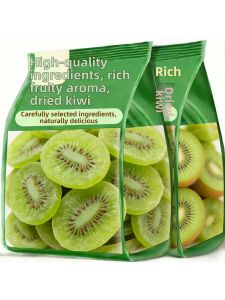 Fresh Green Core Dried Kiwifruit Snack No Sugar Added