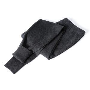 Mens High Waist Elastic Knitted Wool Blend Winter Pants 80% Wool Thickened Long Legs Casual Trousers for Daily Wear