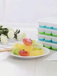 ⚑1Pcs Silicone Square 14 Cube Easy Release Molds Tray Mold With Lid Kitchen Bar DIY Iced Cocktail Freeze Tool