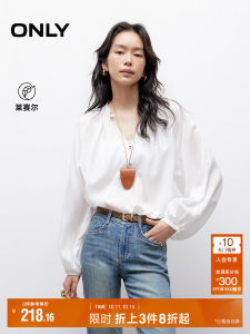 French Lazy Style Summer New White Loose V-neck Bubble Sleeve Chiffon Top Womens Fashion Loose Fit Long Sleeve Button up
