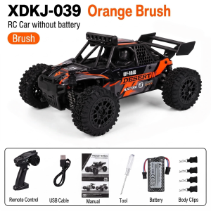Huina | XDKJ 1:24 RC Car 4WD Full Scale Remote Control Car High Speed Drift Monster Truck All Terrain Off-road Vehicle Toy For Kid Gift