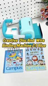 Mini Binding Machine 2:1 - Blus Wire/Disc Multifunctional for All Docs