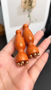Wooden Guasha Massager Mini Facial Massager Face Eye Acupoint Massage Stick Relaxation Device Skin Care Beauty Tool Accessories