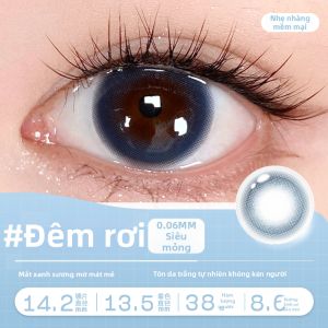 RENYUJI | Kính áp tròng xanh Micro-hybrid dùng một hàng ngày 10 chiếc