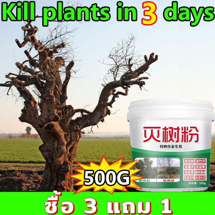 ยากำจัดต้นไม้ สารกำจัดกอไผ่ สูตรเข้มข้น 500g