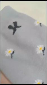 BELLINO - Kaos Kaki Jempol Kanik Infinity Telapak Hitam Motif Dandelion Panjang Sebetis Kaus Kaki Muslimah Anti Kotor