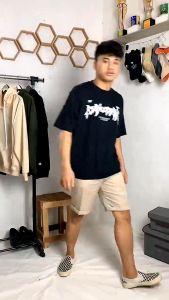 Celana Chino Pendek Pria Bahan Katun Twill Strect Elastis Size Jumbo Bigsize