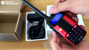 K6A Plus 15W Long Range VHF UHF Dual Band Two Way CB Ham Radio K6A Plus Portable USB Charging Radio  K6A Plus