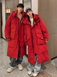 Down Jacket Trendy Mens Womens Clothing Same Style Mid Length Long Length Overknee Thickened 2024 Winter New Arrival Couple Loose Chinese Opera Outwear