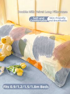 Kiss Dear | Milk Velvet Long Pillow Case