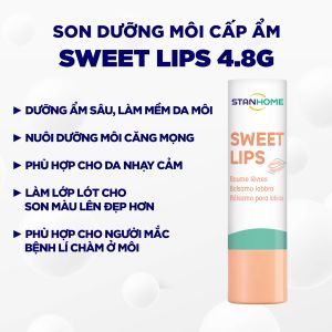 Son Dưỡng Môi Cấp Ẩm STANHOME Sweet Lips Làm Mềm Môi Phù Hợp Cho Da Nhạy Cảm 4.8gr