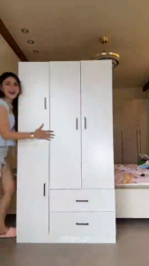 KEKEE Multi-layer Wardrobe Locker Bedroom Thickened Plate Upgrade Packaging Hanger Waterproof Moisture-proof Insect Proof Storage Cabinet 衣柜