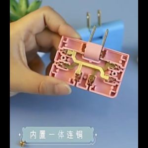Ổ Cắm Chia Điện Nhỏ Gọn US Xoay 180 Độ 3 Trong 1 Phích cắm chuyển đổi 3 trong 1-NIEVE