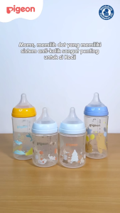 Pigeon Botol Susu Bayi BPP Wide Neck 240ml With SofTouch Nipple Dot Anti Kolik & BPA Free