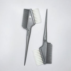 1 Pcs Hair Color Dye Applicator Brush Comb Silver Barbershop Hair Dye Tools Professional Salon Barber Shop Hair Dyeing Comb Household Hair Dyeing Comb With Colored Bowl Set