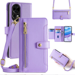 Huawei Nova13 12 Ultra 11 pro Flip Cover Leather Case Full Package Lens Protection Youthful Creativity Style Crossbody Phone Case