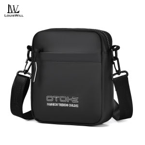 LouisWill Men’s Shoulder Bag Mini Cross Body Bag Casual Lightweight Small Bag Waterproof Leisure Street Bag Travel Bag Outdoor Riding Bag