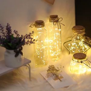 Mua 1 cái  giao 1 cái . Đèn đom đóm Fairy Light 1/2/3m 10/20/30LED - Tặng kèm pin