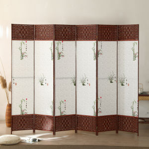 Foldable Room Divider Screen Handmade Eco-friendly Rustic