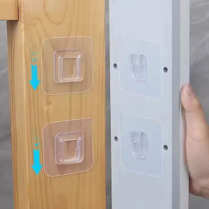 Double-Sided Self Adhesive Wall Hooks Strong Stickyโปร่งใสTracelessห้องครัวห้องนอนHookผู้ถือขายส่ง