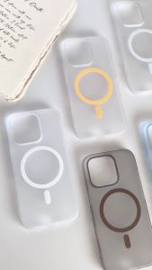 Ultra Thin Matte Magnetic Wireless Charger Case For iPhone 16 15 14 Plus 13 12 11 Pro Max For Magsafe Hard PC Translucent Cover
