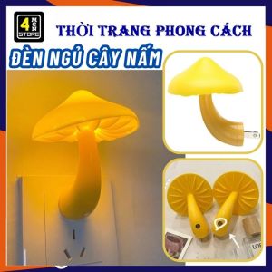 Đèn Ngủ Cây Nấm ( Vàng ) Cảm Biến Tự Sáng Khi Về Đêm - Đèn Ngủ Cảm Biến Ánh Sáng Tự Động Tắt Mở Siêu Tiết Kiệm - Bóng Đèn Led Tuổi Thọ Cao Siêu Bền