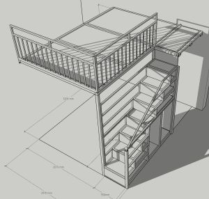 Loft bed customize / onsite measurement+3D desin service