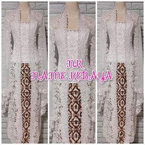 set kebaya akad nikah kebaya brukat kutubaru semata kaki kebaya premium kebaya brukat kutubaru termurah