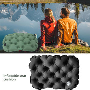 Outdoor Moisture-proof Inflatable Mat Portable Single Person Camping Mat Thickened Moisture-proof And Foldable Office Cushion