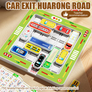 Moving Car Out of the Warehouse Huarong Road Kindergarten Puzzle Thinking Training Racing Car Breakout Problem-solving Toy Gifts for Kids