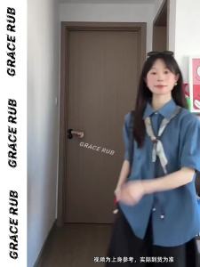 Grace Rub | Retro Style Linen Short Sleeve Shirt