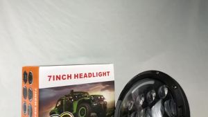 7Inch LED Headlights H4 H13 for Jeep Wrangler Off Road Suzuki Samurai LED Spotlights 7 inch Headlamp Angel Eyes DRL Running Lamp