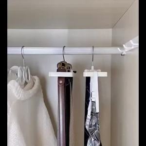 1 Cái Giá Treo Đa Năng Cho Tủ Quần Áo - Giá Để Khăn Quàng Cổ Xoay Được Phụ Kiện Sắp Xếp Tủ Quần Áo Tại Nhà Có Khe Cắm Cà Vạt
