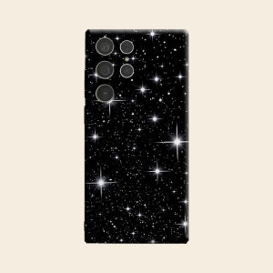 BILIBILI | black white sparkle stars Luxury Fashion Full Lens Protective Case for Samsung Galaxy S26 S25 S24 A56 A36 Plus Ultra
