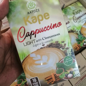 KAPE Cappuccino (LIGHT) with Cinnamon  Light-(10Stick)21grmsAllergy Relief Diabetes Management Antibacterial Properties Pain Relief and Anti-inflammatory Cardiovascular Health Brain and Liver Protection Heart Health Improvement.