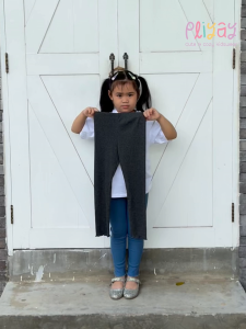 Pliyay กางเกงเลกกิ้งเด็ก ผ้าร่อง สีพื้น ปลายขา Lettuce Hem ใส่สบาย ยืดหยุ่นดี  (2-7 ปี) (lgpy3)