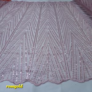 (HARGA PERSETENGAH METER) bahan kain tulle elibs piramid desain baru/tille payet piramid mewah