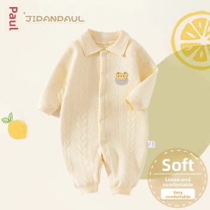 JIFANPAUL | Baby Thermal Onesie 3-Layer Cotton Comfortable