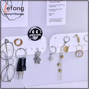 Lefang Creative Wall Hook Adhesive Hook For Data Cable Headset Key Home Office Wall Storage Necklace Hooks