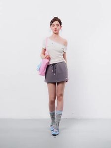 Design Aesthetic Printed Womens T-shirt Short-sleeve