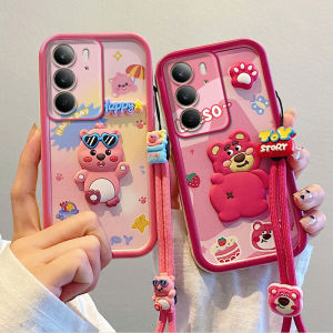3D Doll Casing Realme C71 C75x NFC Realme 14X 5G New Fashion Fun Creative Tulip Kurumi Cappy Strawberry Bear Shockproof Phone Case with Lanyard 2025