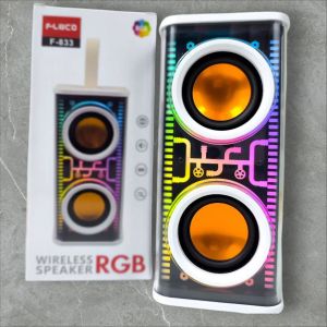 Speaker Bluetooth RGB Fleco F-833 – Suara Jernih & Lampu Warna-warni