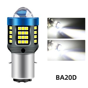 Đèn Pha LED Xe Máy 1 Chiếc H4 BA20D H6 CSP Hai Màu Trắng Vàng Đèn Sương Mù Đèn Chạy Ban Ngày Cho Xe Tay Ga 6000K 12V