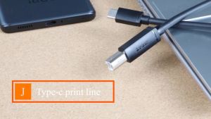 Rlion USB-C Type-c Male to USB B Type Male Data Cable Cord Phone Printer