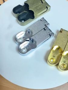 2Pcs Bracket Pipa Oval Gantungan Baju Lemari Bracket Pipa Oval Pengunci