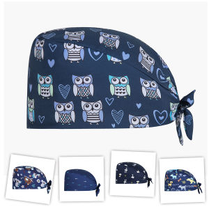 Mũ Y Tá Polyester Mũ Phòng Mổ Mũ Bảo Vệ Đầu Mũ Làm Đẹp Mũ Không Co Lại Mũ Bao Phủ Đầu Phòng Khám Răng Kẹp Tóc Mùa Hè