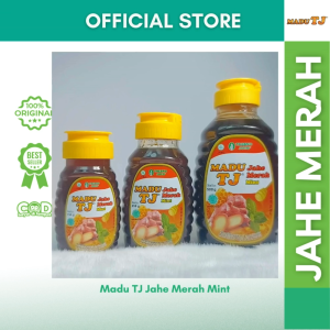 Madu TJ Jahe Merah Mint 150g / 250g / 500g | Madu Hangat Segar Resmi