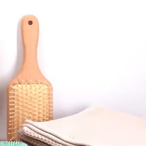 Massage Combs Healthy Health Care Wooden handle Hair Brush
