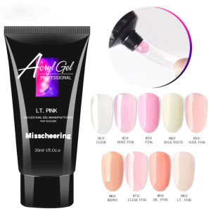 30ml Nail Extension Gel Nail Build Poly Nail Acrylic Gel UV LED Quick Extension of Crystal Model Painless Crystal Gel