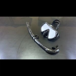 GOGO Snorkeling Set for Adult Snorkel Set Diving Mask with Snorkel Wide View Panoramic View AntiLeak
